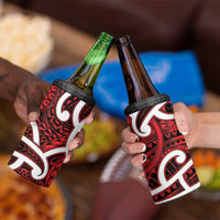 Aotearoa Maori Kowhaiwhai 4 in 1 Can Cooler Tumbler Whero Puhoro and Patiki LT9 - Polynesian Pride