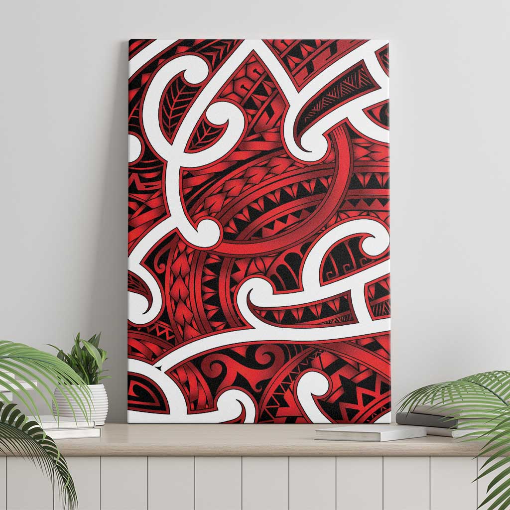 Aotearoa Maori Kowhaiwhai Canvas Wall Art Whero Puhoro and Patiki