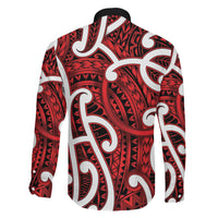 Aotearoa Maori Kowhaiwhai Family Matching Mermaid Dress and Hawaiian Shirt Whero Puhoro and Patiki LT9 - Polynesian Pride