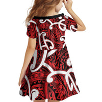 Aotearoa Maori Kowhaiwhai Family Matching Off Shoulder Maxi Dress and Hawaiian Shirt Whero Puhoro and Patiki LT9 - Polynesian Pride