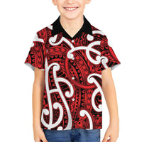 Aotearoa Maori Kowhaiwhai Hawaiian Shirt Whero Puhoro and Patiki LT9 - Polynesian Pride