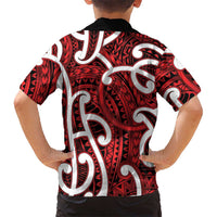Aotearoa Maori Kowhaiwhai Hawaiian Shirt Whero Puhoro and Patiki LT9 - Polynesian Pride