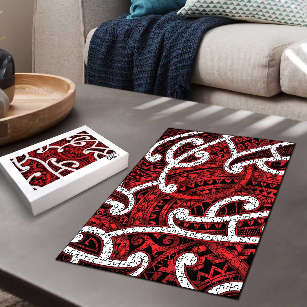 Aotearoa Maori Kowhaiwhai Puzzle Whero Puhoro and Patiki LT9 - Polynesian Pride