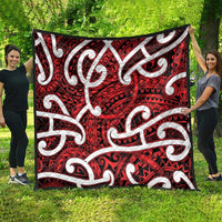 Aotearoa Maori Kowhaiwhai Quilt Whero Puhoro and Patiki