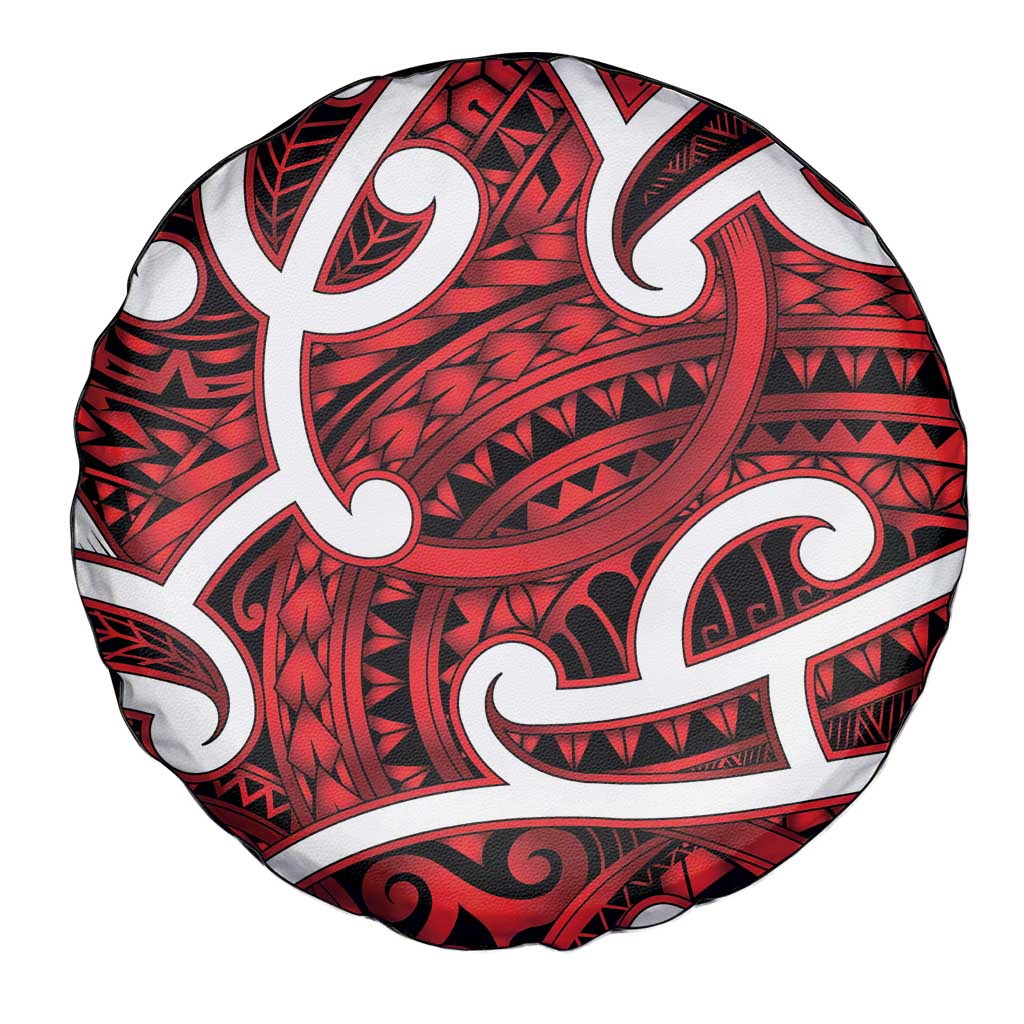 Aotearoa Maori Kowhaiwhai Spare Tire Cover Whero Puhoro and Patiki LT9 - Polynesian Pride