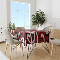 Aotearoa Maori Kowhaiwhai Tablecloth Whero Puhoro and Patiki