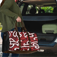 Aotearoa Maori Kowhaiwhai Travel Bag Whero Puhoro and Patiki
