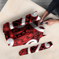 Aotearoa Maori Kowhaiwhai Umbrella Whero Puhoro and Patiki