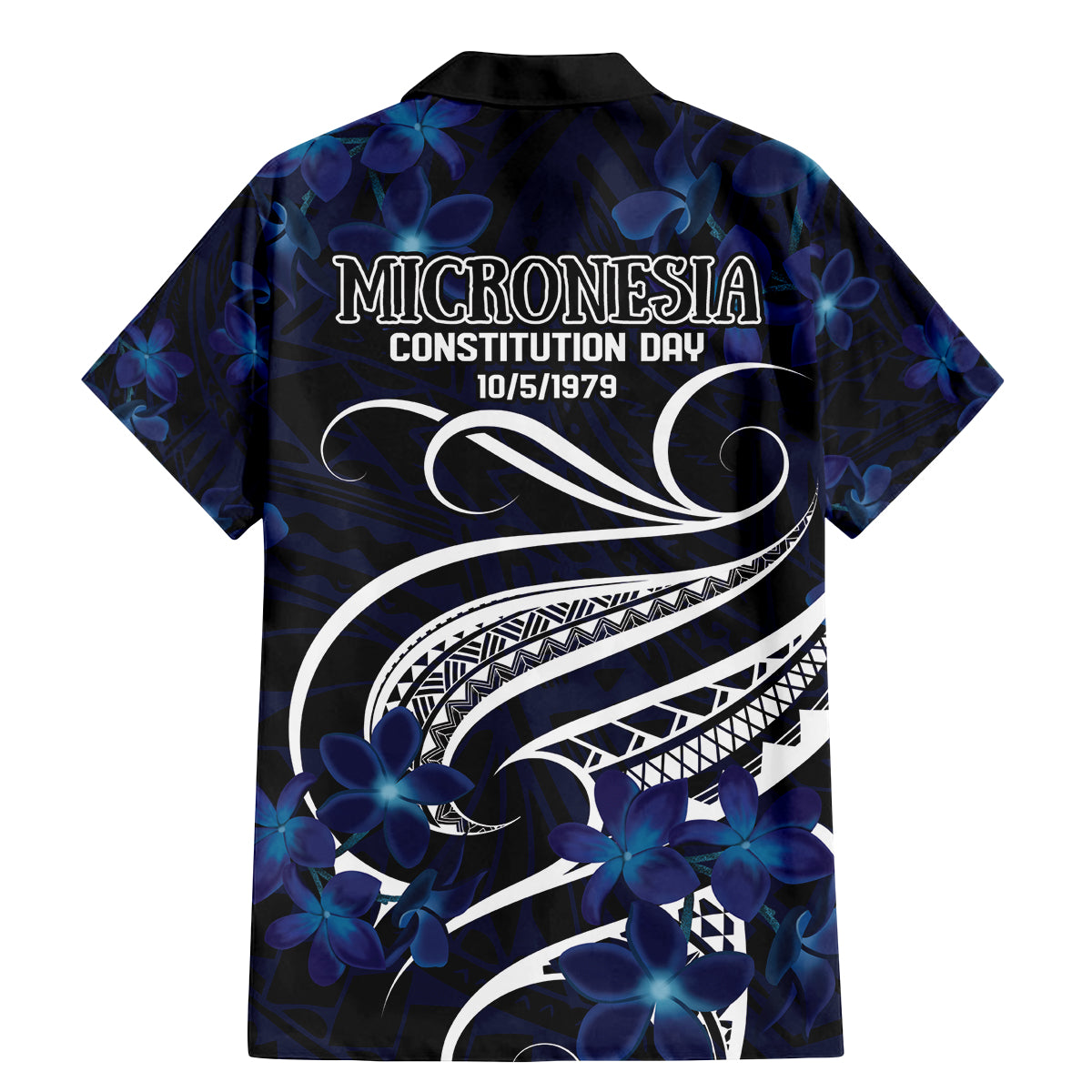 Micronesia Constitution Day Family Matching Mermaid Dress and Hawaiian Shirt Since 1979 with Polynesian Hibiscus Pattern LT9 - Polynesian Pride