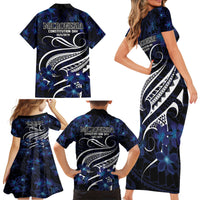 Micronesia Constitution Day Family Matching Short Sleeve Bodycon Dress and Hawaiian Shirt Since 1979 with Polynesian Hibiscus Pattern LT9 - Polynesian Pride