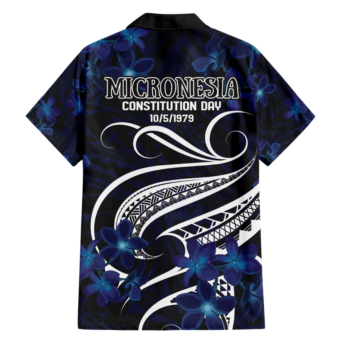 Micronesia Constitution Day Family Matching Short Sleeve Bodycon Dress and Hawaiian Shirt Since 1979 with Polynesian Hibiscus Pattern LT9 - Polynesian Pride