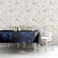 Micronesia Constitution Day Tablecloth Since 1979 with Polynesian Hibiscus Pattern