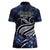 Micronesia Constitution Day Women Polo Shirt Since 1979 with Polynesian Hibiscus Pattern