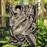 Polynesian Shark Tribal Tattoo Garden Flag Beige Style
