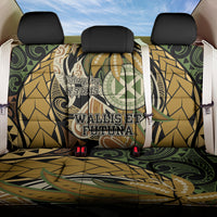 Wallis and Futuna Victory Day Back Car Seat Cover Since 1945 with Polynesian Platinum Floral Tribal LT9 One Size Red - Polynesian Pride