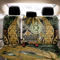 Wallis and Futuna Victory Day Back Car Seat Cover Since 1945 with Polynesian Platinum Floral Tribal LT9 - Polynesian Pride