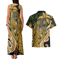 Wallis and Futuna Victory Day Couples Matching Tank Maxi Dress and Hawaiian Shirt Since 1945 with Polynesian Platinum Floral Tribal LT9 - Polynesian Pride