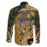 Wallis and Futuna Victory Day Family Matching Summer Maxi Dress and Hawaiian Shirt Since 1945 with Polynesian Platinum Floral Tribal LT9 - Polynesian Pride