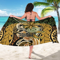 Wallis and Futuna Victory Day Sarong Since 1945 with Polynesian Platinum Floral Tribal