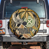 Wallis and Futuna Victory Day Spare Tire Cover Since 1945 with Polynesian Platinum Floral Tribal LT9 Red - Polynesian Pride