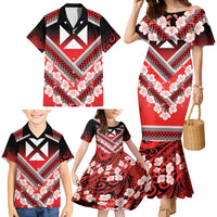Personalised Wallis et Futuna Family Matching Mermaid Dress and Hawaiian Shirt Hibiscus and Polynesian Tribal Tattoos LT9 - Polynesian Pride
