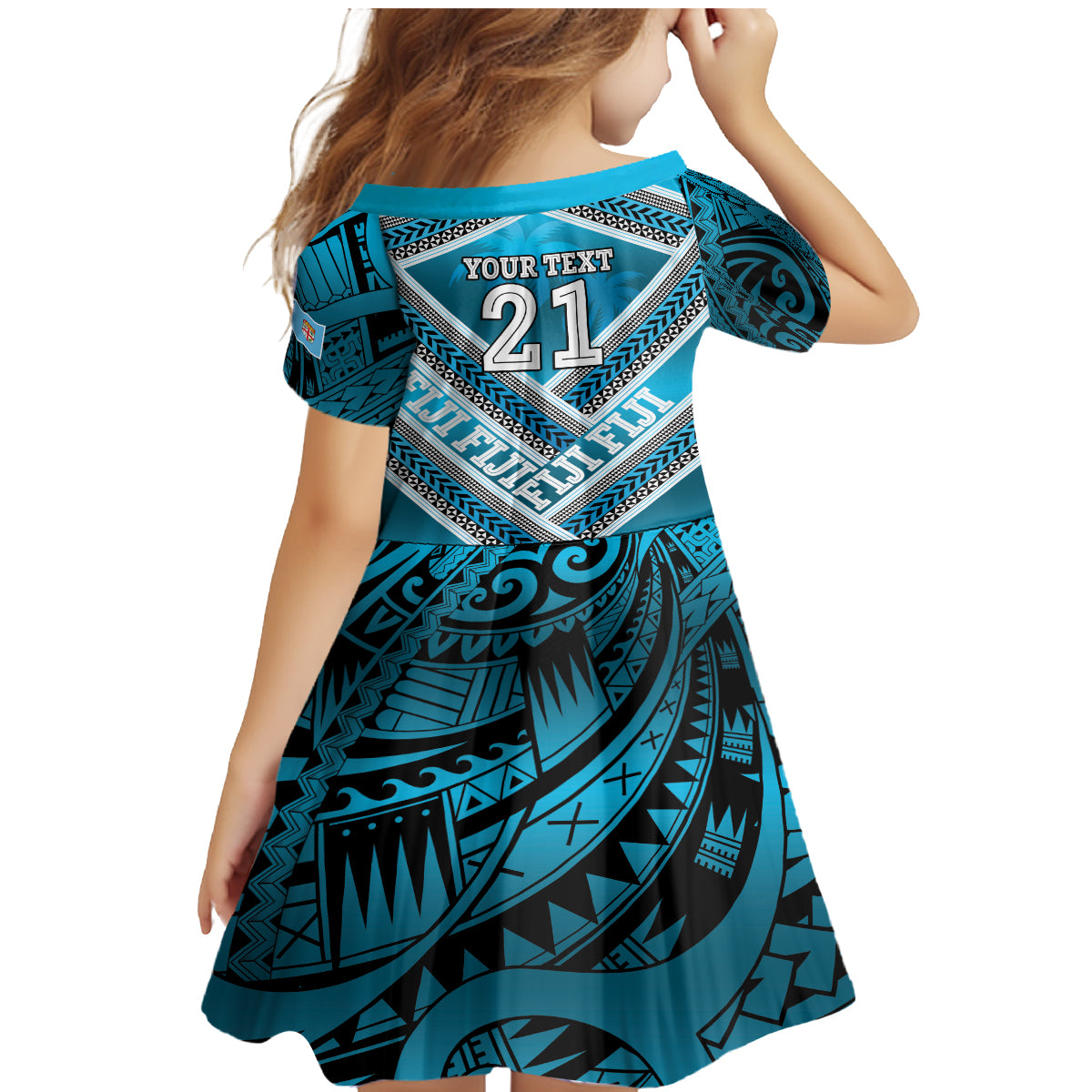 Custom Fiji Rugby Family Matching Mermaid Dress and Hawaiian Shirt Fijian Warrior With Polynesian Tribal Tattoos LT9 - Polynesian Pride