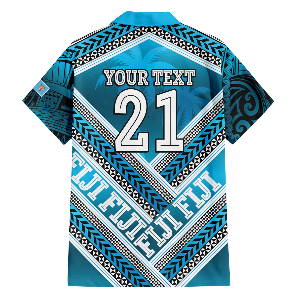 Custom Fiji Rugby Family Matching Puletasi and Hawaiian Shirt Fijian Warrior With Polynesian Tribal Tattoos LT9 - Polynesian Pride