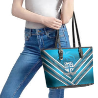 Custom Fiji Rugby Leather Tote Bag Fijian Warrior With Polynesian Tribal Tattoos LT9 - Polynesian Pride