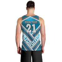 Custom Fiji Rugby Men Tank Top Fijian Warrior With Polynesian Tribal Tattoos LT9 - Polynesian Pride
