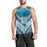 Custom Fiji Rugby Men Tank Top Fijian Warrior With Polynesian Tribal Tattoos LT9 - Polynesian Pride