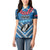 Custom Manuma Samoa Rugby Women Polo Shirt Ula fala Samoan Siva Tau Tribal