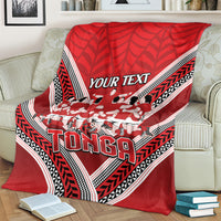 Custom Tonga Rugby Blanket Tonga Sipi Tau Ngatu Tribal Pattern LT9 - Polynesian Pride