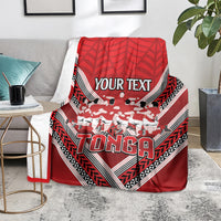 Custom Tonga Rugby Blanket Tonga Sipi Tau Ngatu Tribal Pattern LT9 - Polynesian Pride