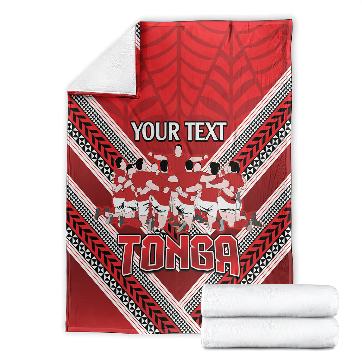 Custom Tonga Rugby Blanket Tonga Sipi Tau Ngatu Tribal Pattern LT9 - Polynesian Pride