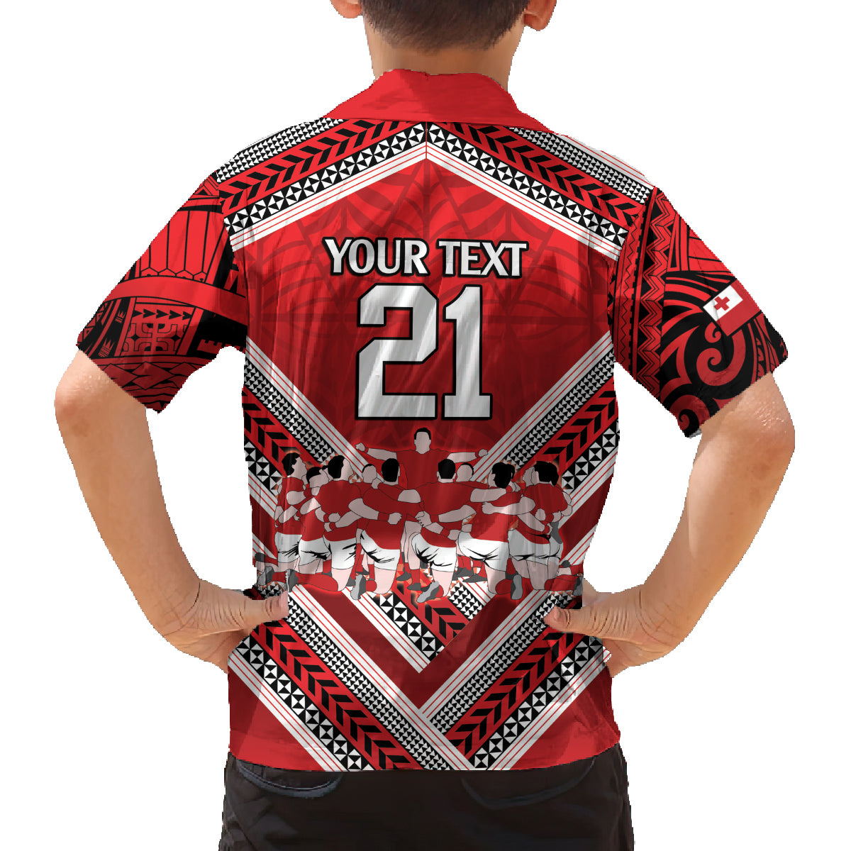 Custom Tonga Rugby Family Matching Off Shoulder Maxi Dress and Hawaiian Shirt Tonga Sipi Tau Ngatu Tribal Pattern LT9 - Polynesian Pride