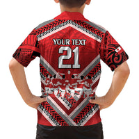 Custom Tonga Rugby Family Matching Off Shoulder Maxi Dress and Hawaiian Shirt Tonga Sipi Tau Ngatu Tribal Pattern LT9 - Polynesian Pride
