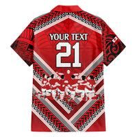 Custom Tonga Rugby Family Matching Off Shoulder Maxi Dress and Hawaiian Shirt Tonga Sipi Tau Ngatu Tribal Pattern LT9 - Polynesian Pride