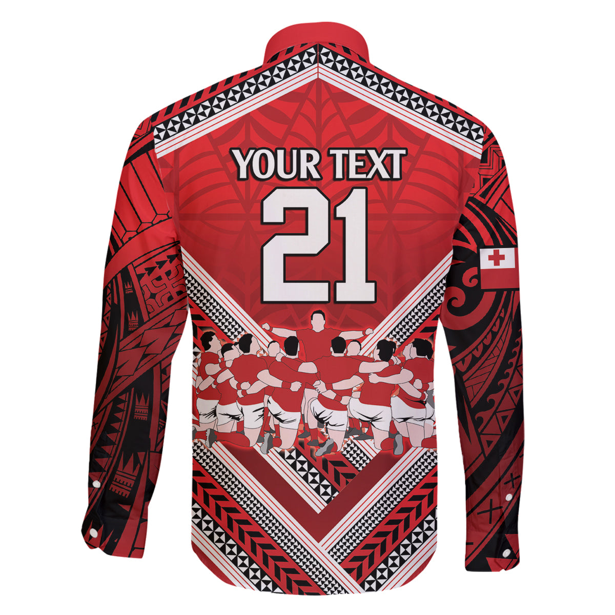 Custom Tonga Rugby Family Matching Off Shoulder Maxi Dress and Hawaiian Shirt Tonga Sipi Tau Ngatu Tribal Pattern LT9 - Polynesian Pride