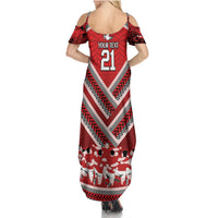 Custom Tonga Rugby Family Matching Summer Maxi Dress and Hawaiian Shirt Tonga Sipi Tau Ngatu Tribal Pattern LT9 - Polynesian Pride
