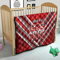 Custom Tonga Rugby Quilt Tonga Sipi Tau Ngatu Tribal Pattern