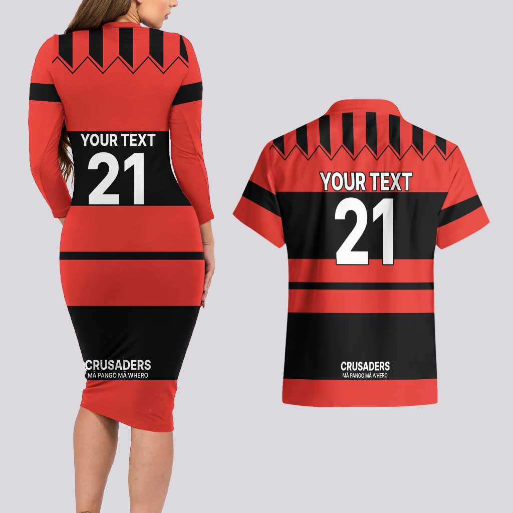 New Zealand Rugby Pacific Custom Couples Matching Long Sleeve Bodycon Dress and Hawaiian Shirt Whatumoana Classic Retro 2025