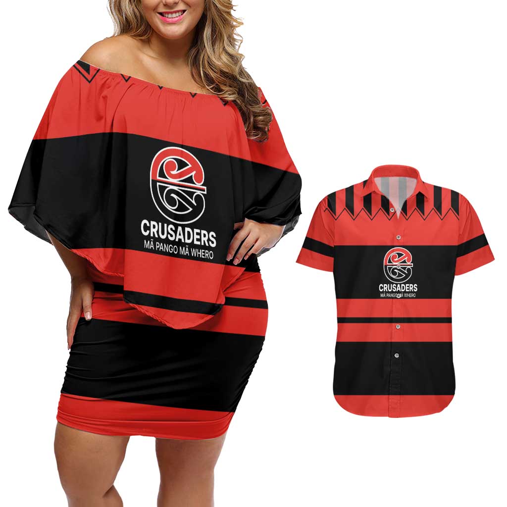New Zealand Rugby Pacific Custom Couples Matching Off Shoulder Short Dress and Hawaiian Shirt Whatumoana Classic Retro 2025
