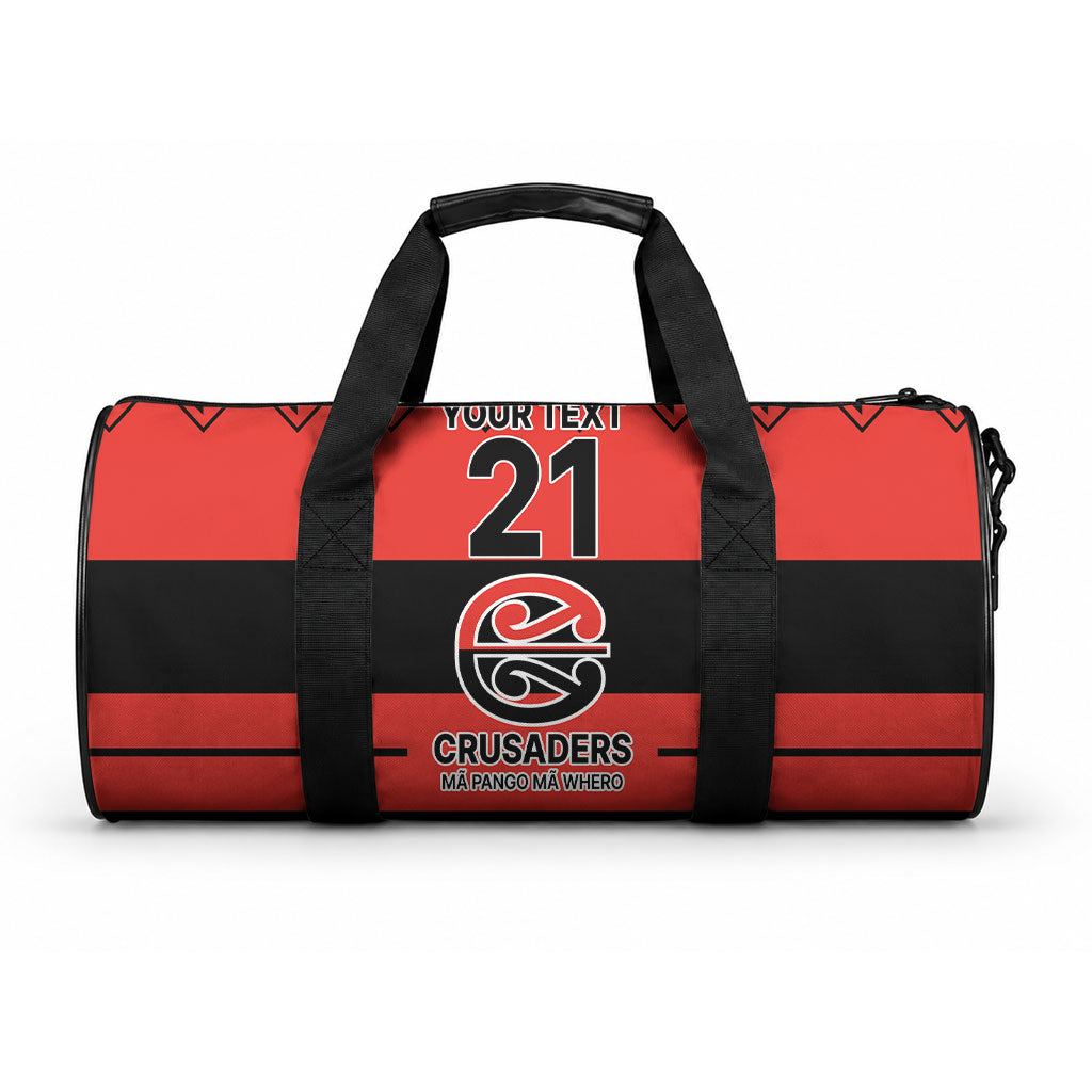 New Zealand Maori Rugby Pacific Custom Duffle Bag Whatumoana Classic Retro 2025 LT9 One size Red - Polynesian Pride