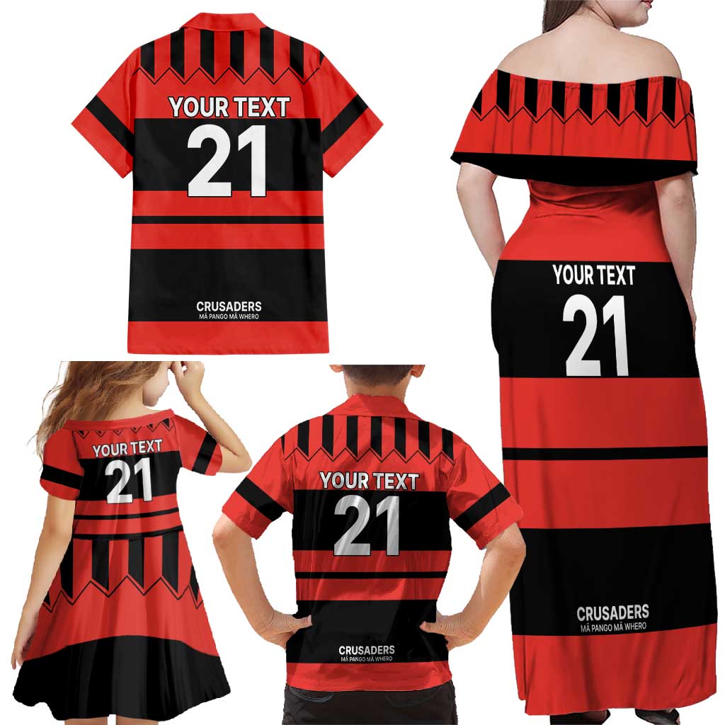 New Zealand Rugby Pacific Custom Family Matching Off Shoulder Maxi Dress and Hawaiian Shirt Whatumoana Classic Retro 2025 LT9 - Polynesian Pride