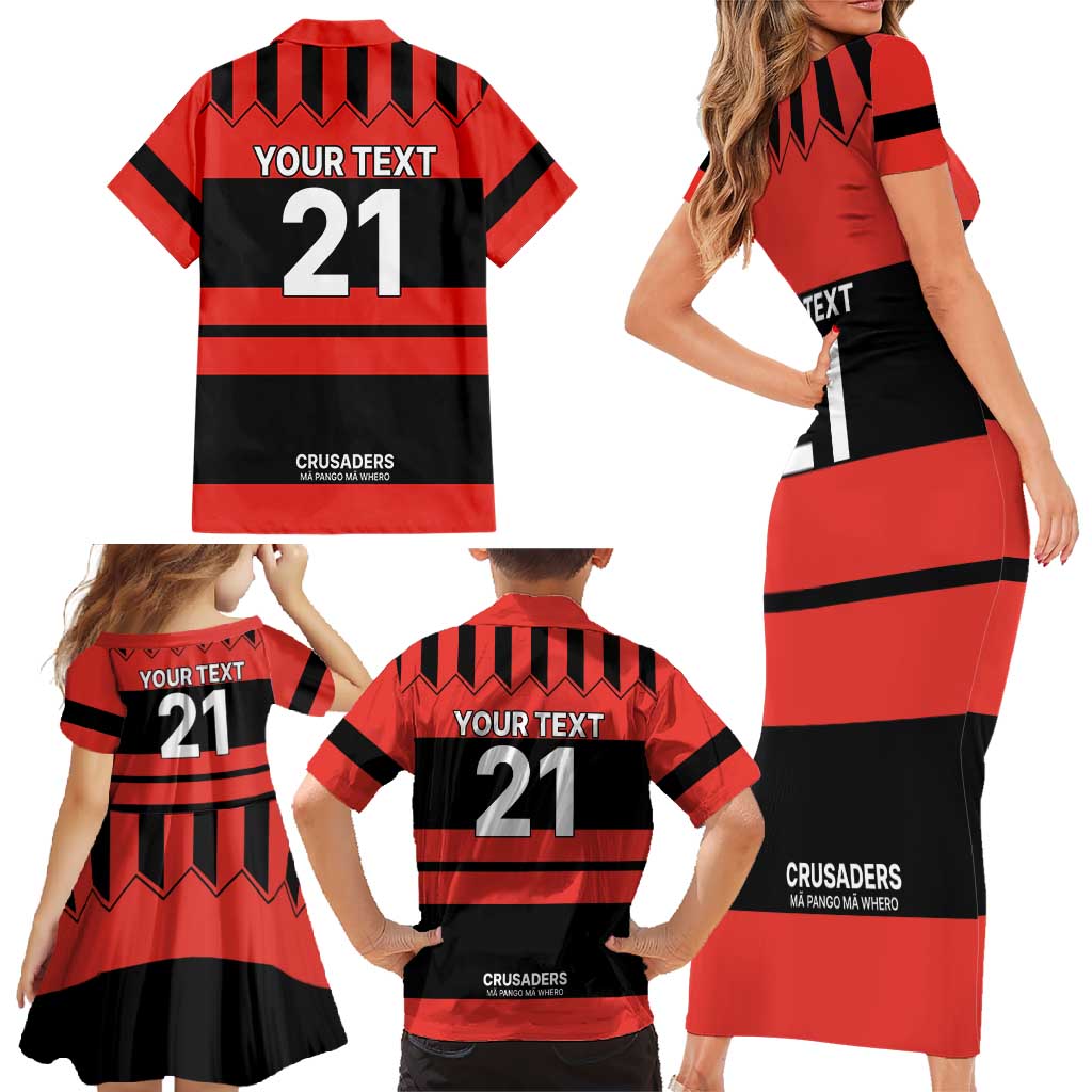 New Zealand Rugby Pacific Custom Family Matching Short Sleeve Bodycon Dress and Hawaiian Shirt Whatumoana Classic Retro 2025