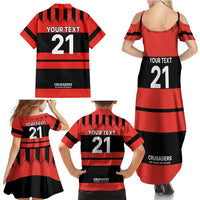 New Zealand Rugby Pacific Custom Family Matching Summer Maxi Dress and Hawaiian Shirt Whatumoana Classic Retro 2025 LT9 - Polynesian Pride