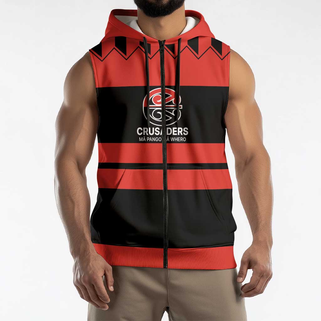 New Zealand Rugby Pacific Custom Sleeveless Zip Hoodie Whatumoana Classic Retro 2025 LT9 - Polynesian Pride