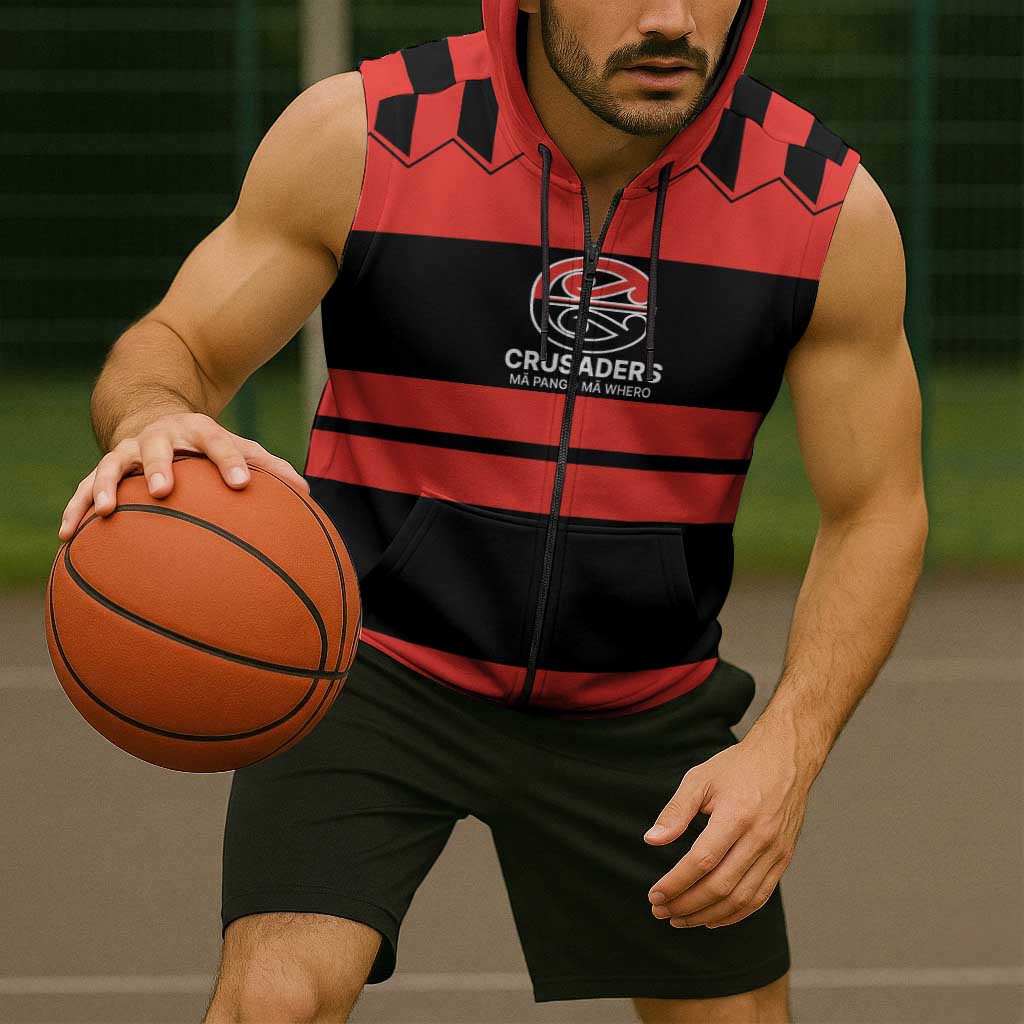 New Zealand Rugby Pacific Custom Sleeveless Zip Hoodie Whatumoana Classic Retro 2025 LT9 - Polynesian Pride