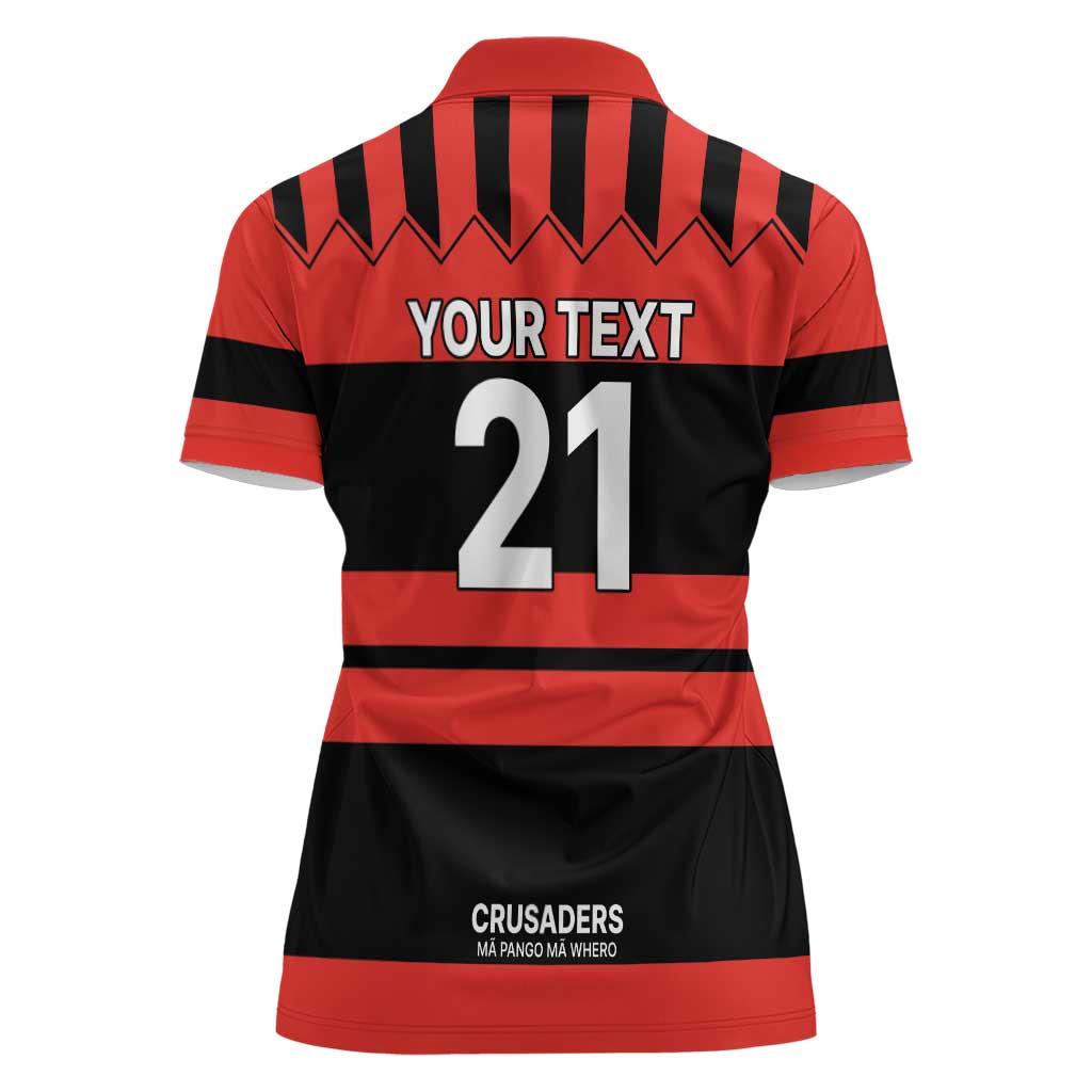 New Zealand Rugby Pacific Custom Women Polo Shirt Whatumoana Classic Retro 2025 LT9 - Polynesian Pride