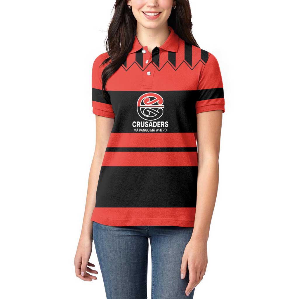 New Zealand Rugby Pacific Custom Women Polo Shirt Whatumoana Classic Retro 2025 LT9 - Polynesian Pride